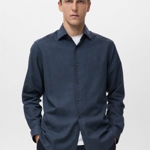 100% cotton flannel regular-fit shirt