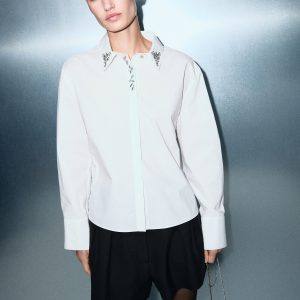 Crystal detail shirt