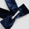 Velvet bow hairclip