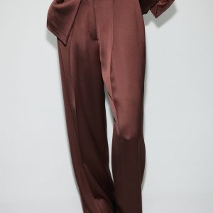 Satin suit pants