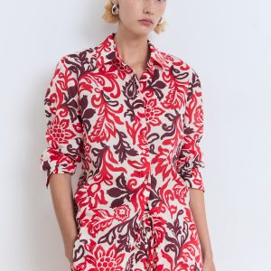 Printed cotton shirt