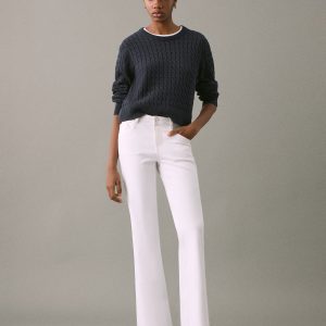 Frayed low-rise skinny jeans