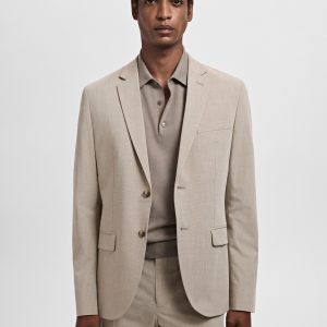 Super slim-fit suit jacket in stretch fabric
