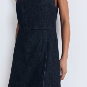 Double-breasted denim jumpsuit