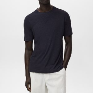 Linen slim-fit t-shirt