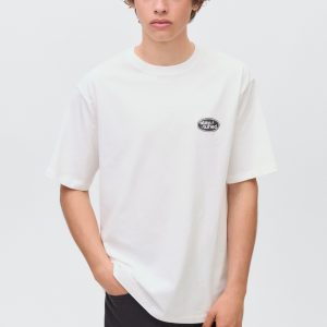 Embroidered printed T-shirt