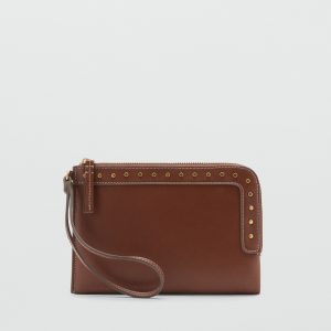 Studded faux-leather case