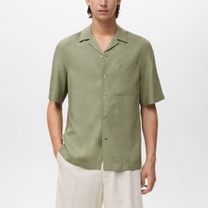 Regular-fit lyocell shirt
