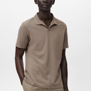 Cotton piqué polo shirt