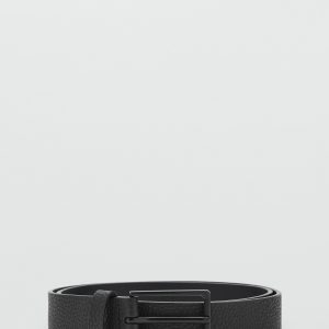 Pebbled leather belt