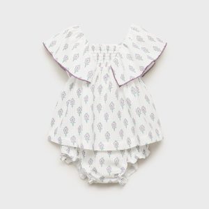 Printed dress and nappy cover