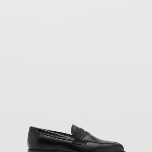 Leather penny loafers