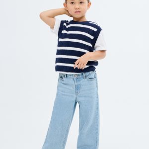 Cotton culotte jeans