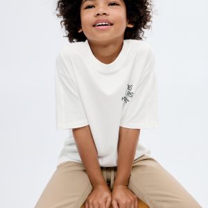 Printed cotton-blend T-shirt