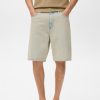 Denim relaxed-fit bermuda shorts