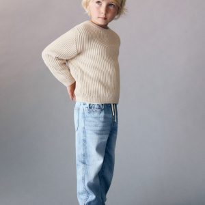 Buttons detail knit sweater