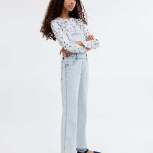 Denim cotton dungarees