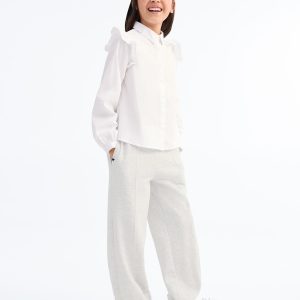 Cotton joggers with elastic waist