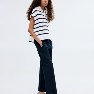 Cotton joggers with elastic waist