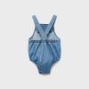 Denim cotton romper