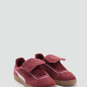 Combined suede leather sneakers