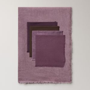 Linen tablecloth with frayed edge for 6-8 diners