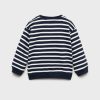 Striped cotton-blend sweatshirt