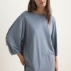 Pajama t-shirt with puffed sleeves