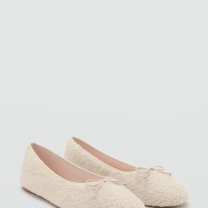 Sheepskin ballet flats