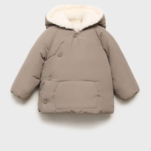 Quilted coat with ear flaps