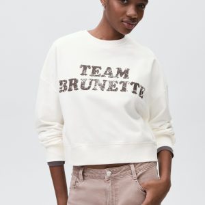 Printed cotton sweatshirt