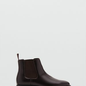 Faux-leather chelsea ankle boots