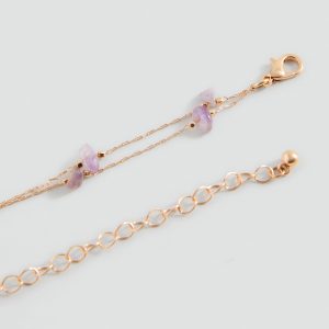 Beaded sun-moon necklace