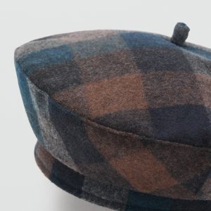 Checked beret