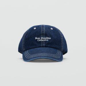 Embroidered denim cap