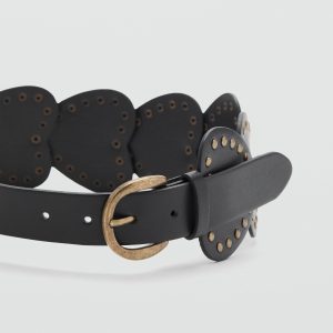 Studded heart belt