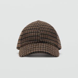 Tweed baker cap
