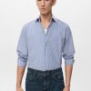 100% cotton striped slim-fit shirt