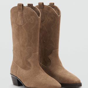 Cowboy leather boots