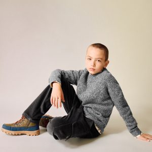 Marbled knitted sweater