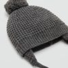 Knitted bobble hat
