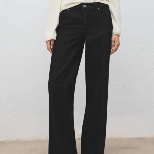 Straight low-waist jeans