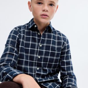 Cotton checked shirt