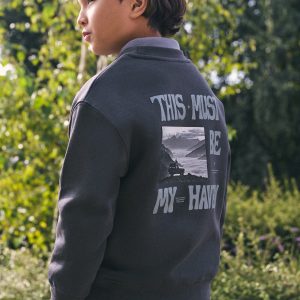 Printed cotton sweatshirt