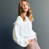 Embroidered cotton blouse