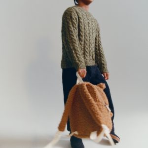 Braided knitted sweater