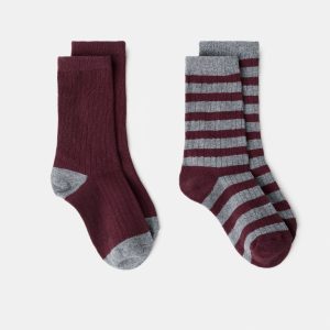 2 pack patterned socks