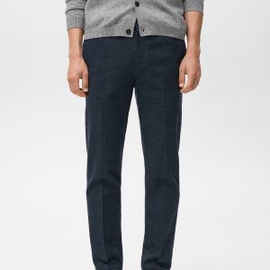 Slim-fit flannel pants