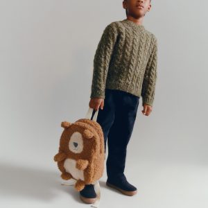 Corduroy straight pants