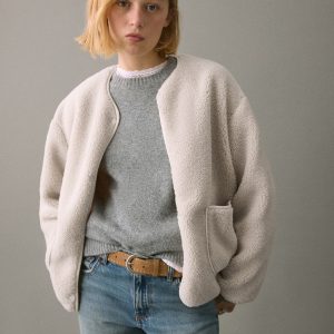 Shearling-effect jacket